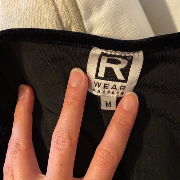 90s Rampage Velvet Wrap Top - Picture 5 of 5